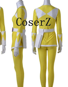 Power Ranger Female Rangers Zyuranger Yellow Ranger Cosplay Costume