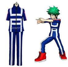 Boku Hero Academia My Hero Academia Izuku Midoriya Training Suit Cosplay Costume