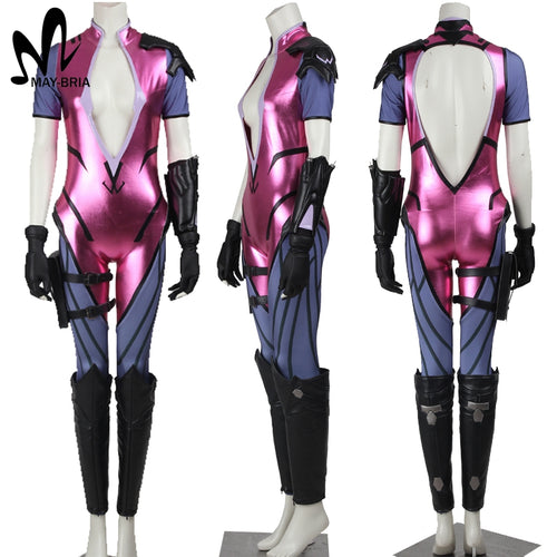 OW cosplay Amelie Lacroix widowmaker cosplay costume Halloween costumes for women Adult sexy widowmaker jumpsuit