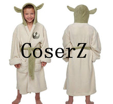 Star Wars Lucasfilm Yoda Robe Jedi Fleece Hooded Cosplay Costumes