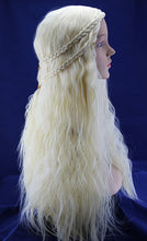 Daenerys Targaryen Dragon Princess Light Wig Game of Thrones Braids cosplay wig