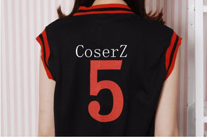 Anime KUROKO'S BASKET BALL Kuroko no Basuke GAKUEN No. 5 Aomine Daiki Basket Ball Jersey Cosplay Costume