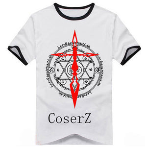 Fate/stay night Saber Short Sleeve Printed T-shirt Cosplay Costume