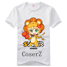 Fate/stay night Saber Short Sleeve Printed T-shirt Cosplay Costume