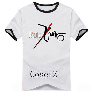 Fate/stay night Saber Short Sleeve Printed T-shirt Cosplay Costume