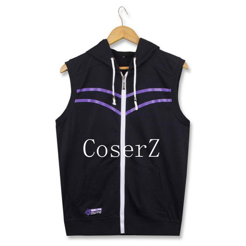 Fate Grand Order Shielder Matthew Kyrielite Sleeveless Hooded Hoodie Cosplay Costume
