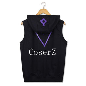 Fate Grand Order Shielder Matthew Kyrielite Sleeveless Hooded Hoodie Cosplay Costume