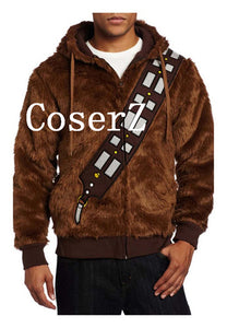 Star Wars I Am Chewie Chewbacca Furry Polyester  Men Hoodie Cosplay Costume