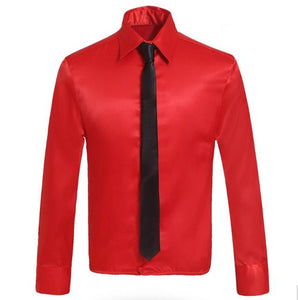 Michael Jackson 99 DANGEROUS SHIRT WITH TIE Red Blue Color Cosplay Costume