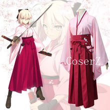 Fate Grand Order Sakura Saber Okita Souji Kendo Uniform Cosplay Costume