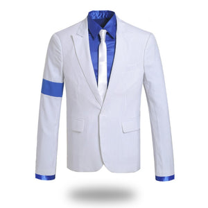 Michael Jackson Stripes Smooth Criminal Suit Jacket Cosplay Costumes