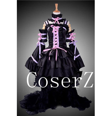 Chobits Eruda Black Gorgeous Dress Cosplay Costume