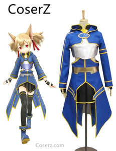 Custom-made Sword Art Online ALO Cait Sith Niebieski Anime Cosplay Costume