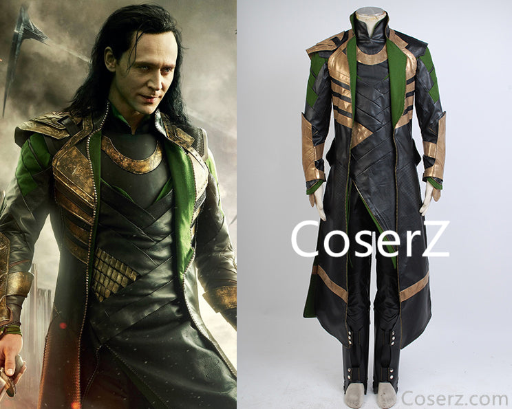 Custom-made Loki Costume Outfit, Loki Cosplay Costume