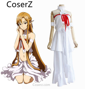 Custom-made Sword Art Online SAO Asuna Yuuki Cosplay Costume