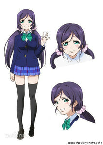 Love Live ! LoveLive! Tojo Nozomi Purple anime cosplay wig hair Heat resistance fibre free shipping