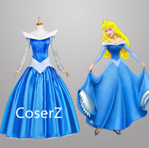 Sleeping Beauty Princess Aurora Blue Dress