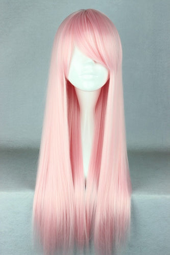 70cm Long Light Pink Beautiful lolita wig Anime Wig