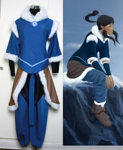 The Legend of Korra Korra Cosplay Costume, Legend of Korra Jacket+Pants+Accessories