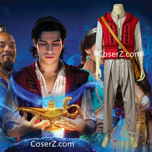 Aladdin 2019 Film Prince Aladdin New Costume Red Outfit