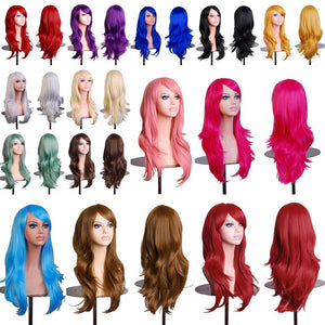 Women's Colorful Cosplay Curly Wigs