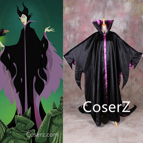 Maleficent Costume, Maleficent Black Outfit Cosplay Costume