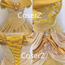 BE529 Beauty and the Beast Belle Dress, Princess Belle Cosplay Halloween Costume