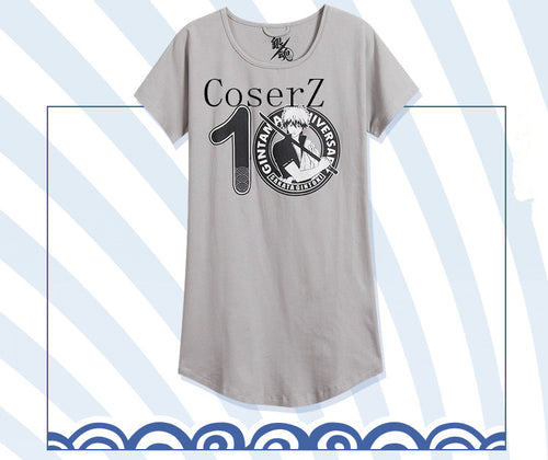 Anime Gintama Sakata Gintoki Long T-shirt Pajamas Cosplay Costume