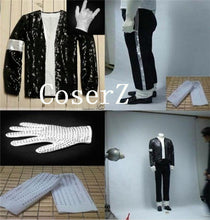 Michael Jackson Billie Jean Jacket+Pant+Socks+Glove+Hat Cosplay Costume
