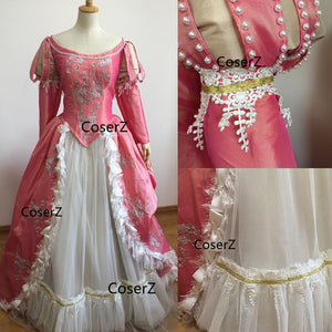 Custom-made Pink Ariel Dress, Pink Ariel Costume, Ariel Cosplay Costume