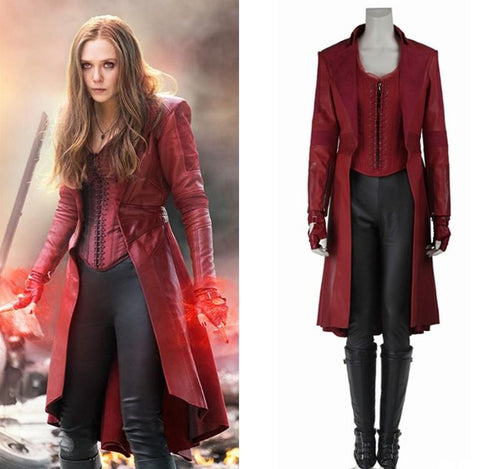 Captain America Civil War Scarlet Witch Costume Wanda Maximoff Cosplay Costume