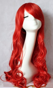 THE LITTLE MERMAID Ariel Curly wave red wig cosplay wig anime peluca hair