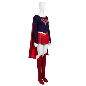 Supergirl Costume Women Full Set Supergirl Cosplay Costume with Boots Cover