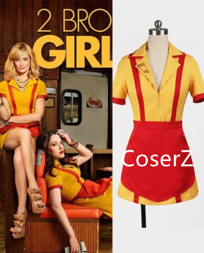 2 Broke Girls Max And Caroline Cosplay Costume