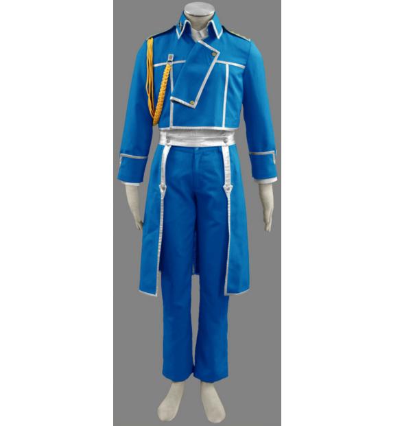 Fullmetal Alchemist Roy Mustang Military Uniform Anime Cosplay Costume