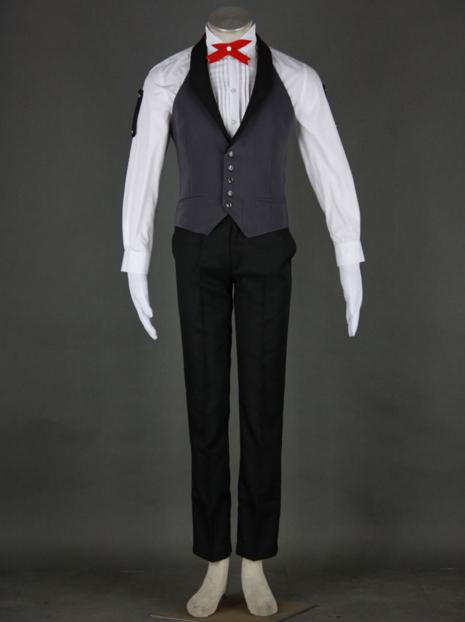 Black Butler Kuroshitsuji Sebastian Uniform Cosplay Halloween Costume –  Coserz