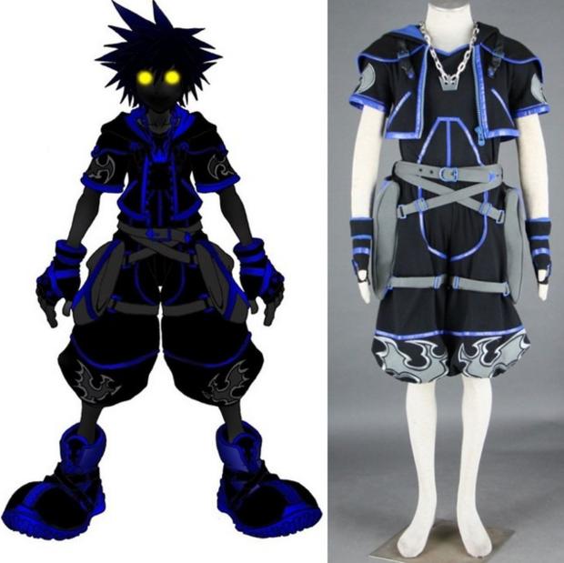 Kingdom Hearts Cosplay Black Sora Cosplay Costume Halloween