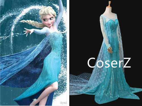 Custom-made Elsa Dress, Elsa Costume
