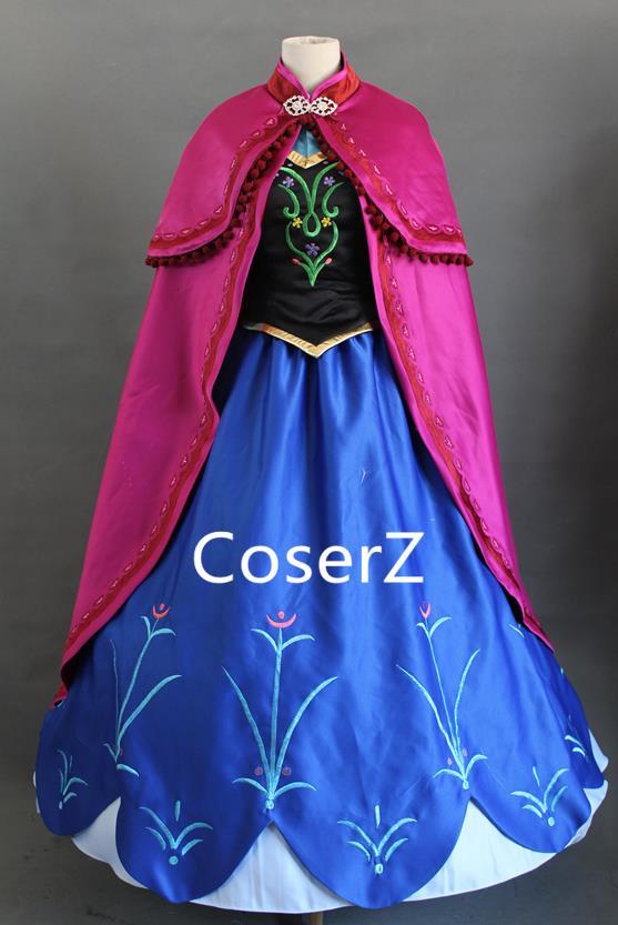 Custom-made Anna Embroidery Dress, Anna Embroidery Cosplay Costume