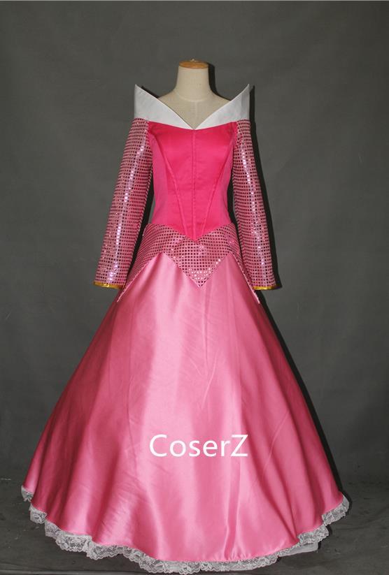 strapless open back dress Princess Aurora Dress Cosplay Costume – CoserZ