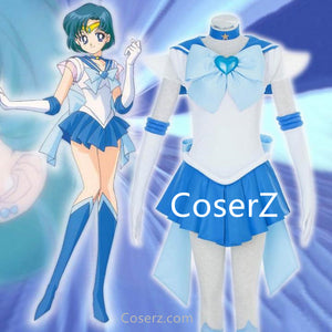 Sailor Moon Cosplay Costume Ami Mizuno Sailor Mercury Cosplay Senshi Costume