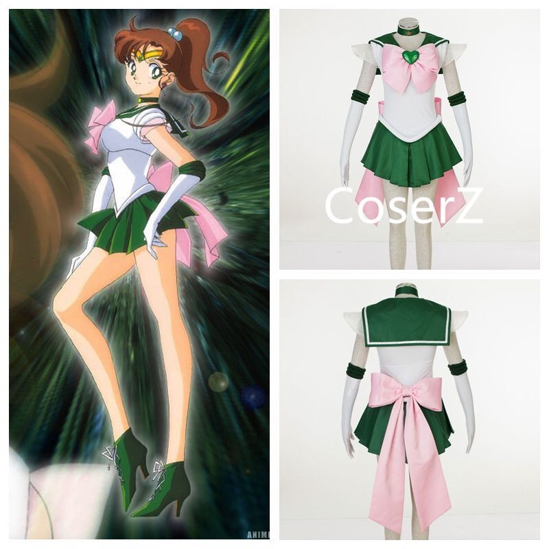 Sailor Moon Sailor Jupiter Costume, Sailor Moon Cosplay Costume – CoserZ