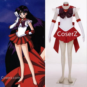 Sailor Moon Sailor Mars Rei Hino Senshi Cosplay Sailor Moon Halloween Costume