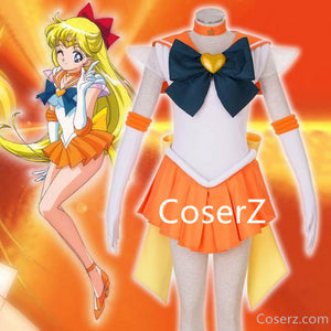 Sailor Moon Cosplay Costume Minako Aino Super Sailor Venus Sailor Senshi Cosplay