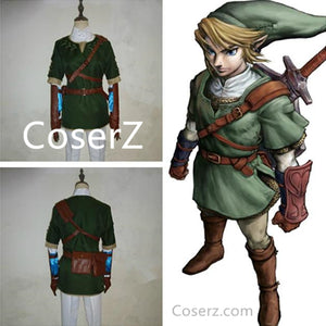 Custom The Legend of Zelda Costume, Link Costume, Link Cosplay Costume Halloween
