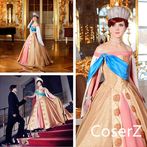 Custom-made Anastasia Dress, Princess Anastasia Cosplay Costume
