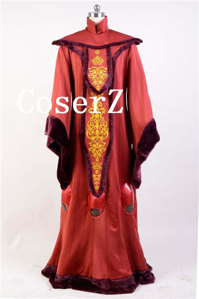 Star Wars Episode I The Phantom Menace Padme Amidala Red Gown Dress Ro – CoserZ