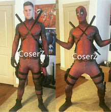 Superhero Cosplay Deadpool Custome 3D Digital Print Deadpool Cosplay Costume For Adult/Kids