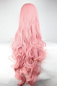 Pink Hair Fashion Anime Wig Hair Long Curly Big Wave Hair Wig Cosplay