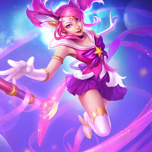 Star Guardian Lux Cosplay Wig The Lady Of Luminosity Double Ponytail Wig Halloween Pink Hair